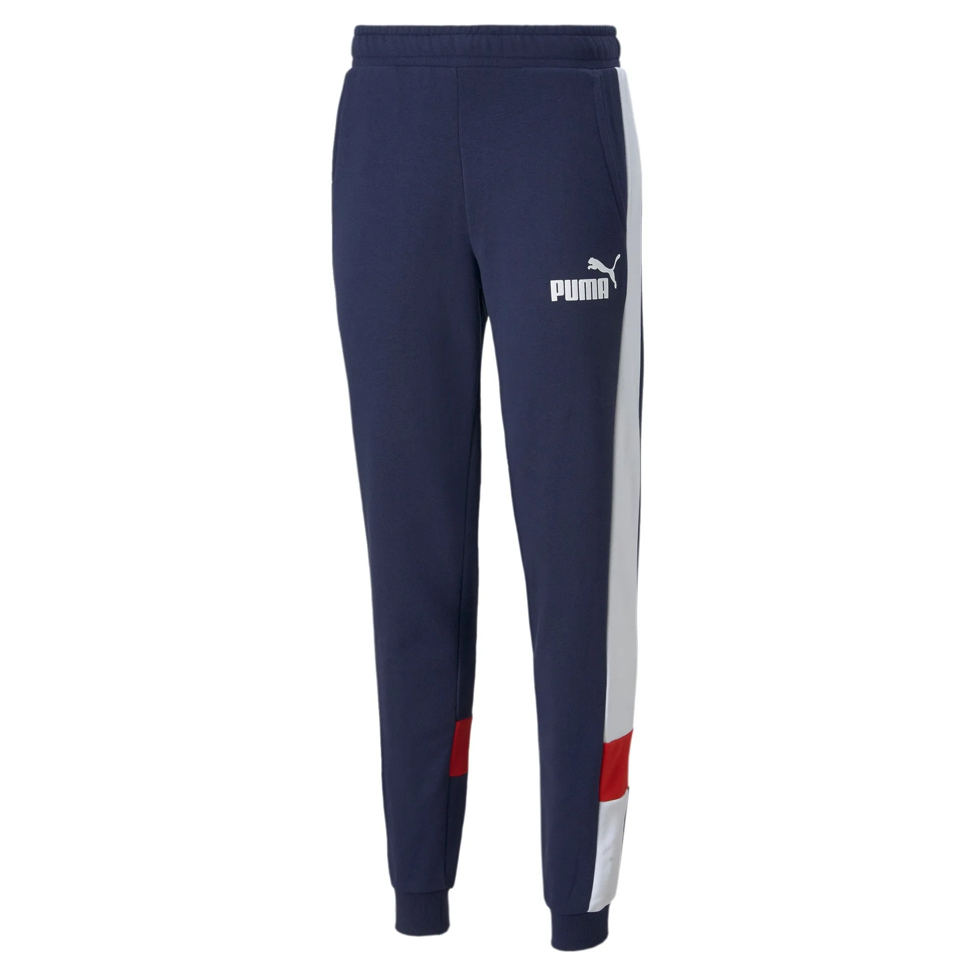 PUMA ESSENTIALS  MEN'S COLOURBLOCK SWEATPANTS