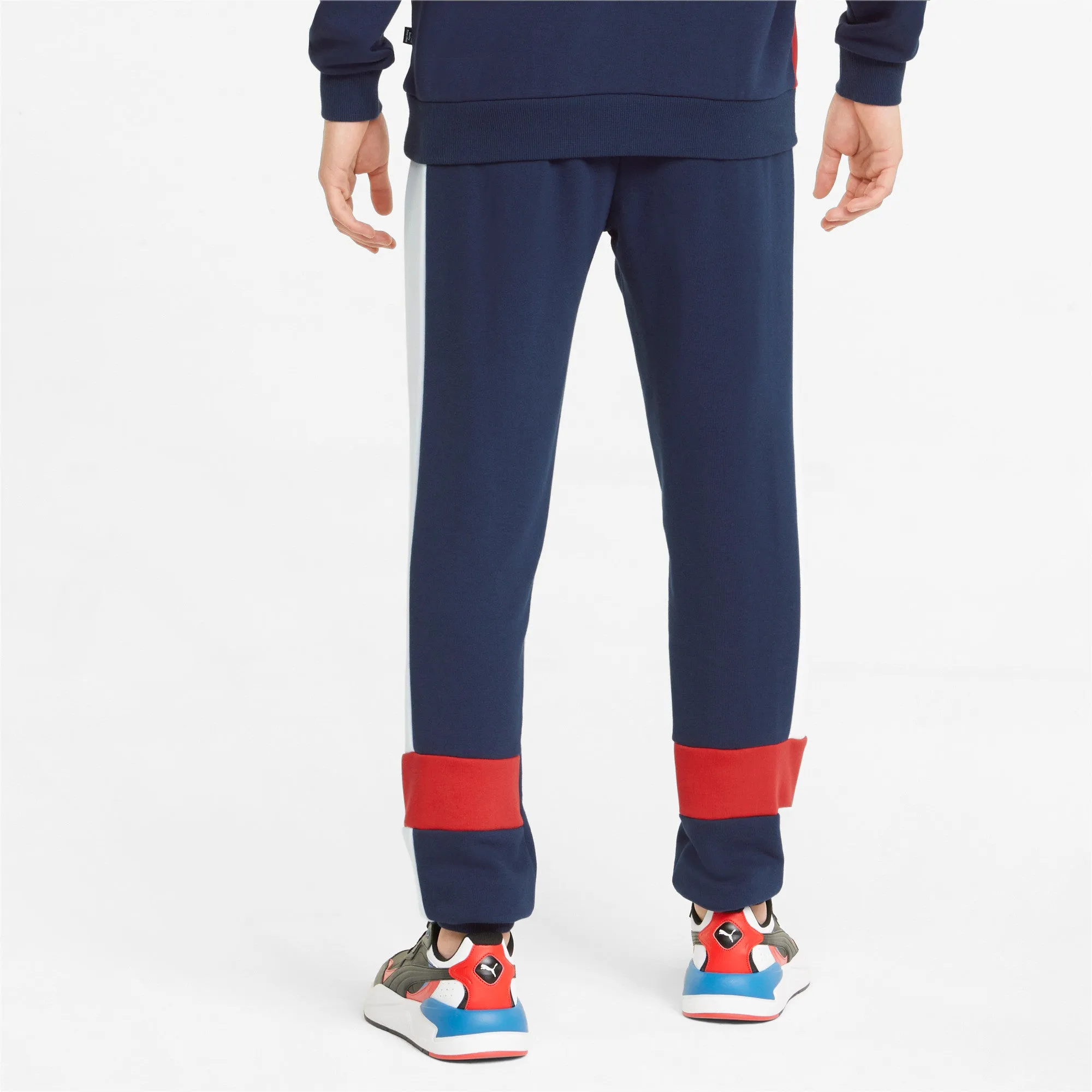 PUMA ESSENTIALS  MEN'S COLOURBLOCK SWEATPANTS