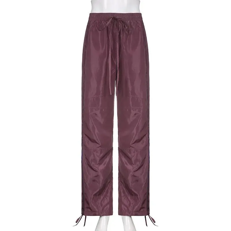 Purple Y2K Tracksuit - Unisex Jogging Pants