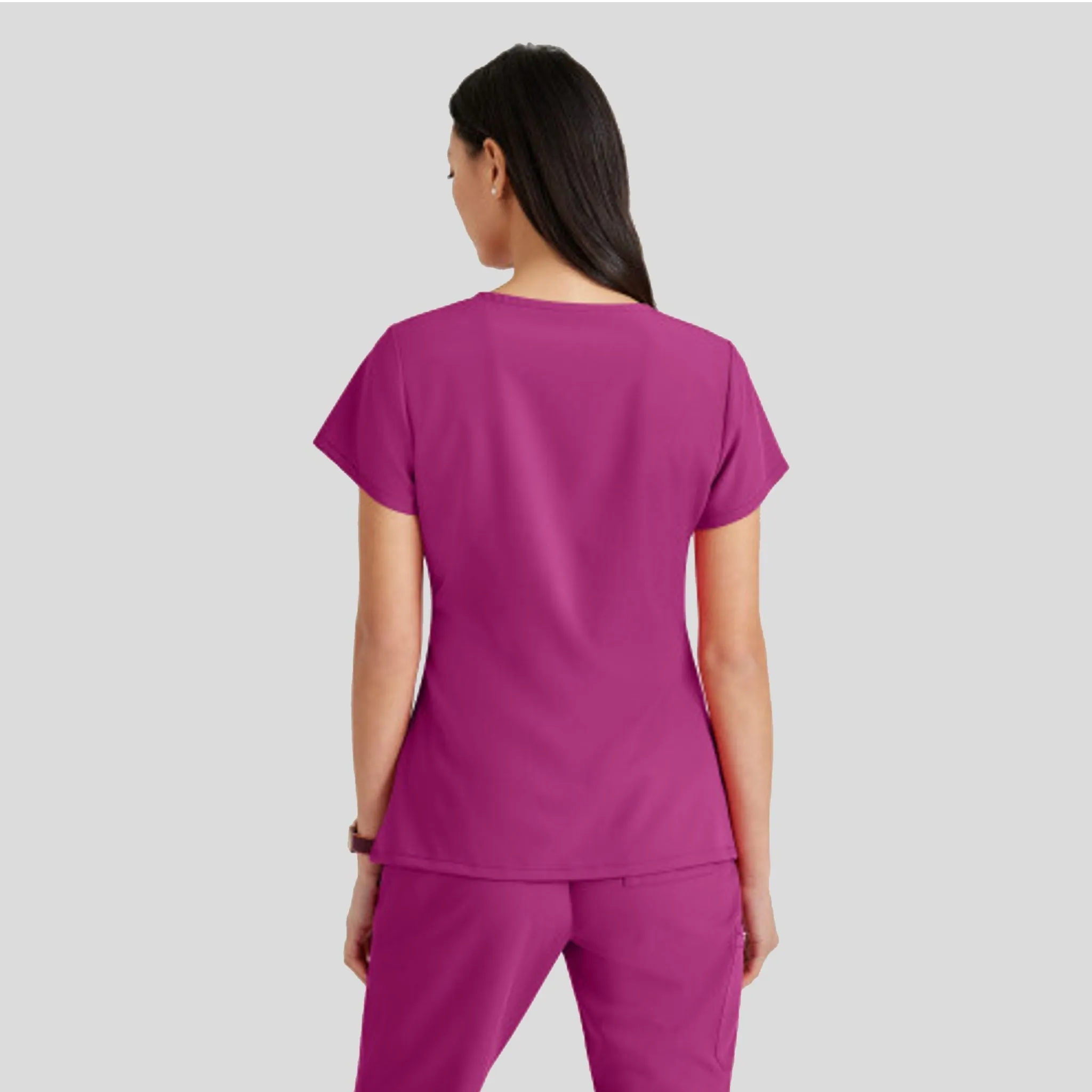 Purpose Scrub Top | Magenta Rush