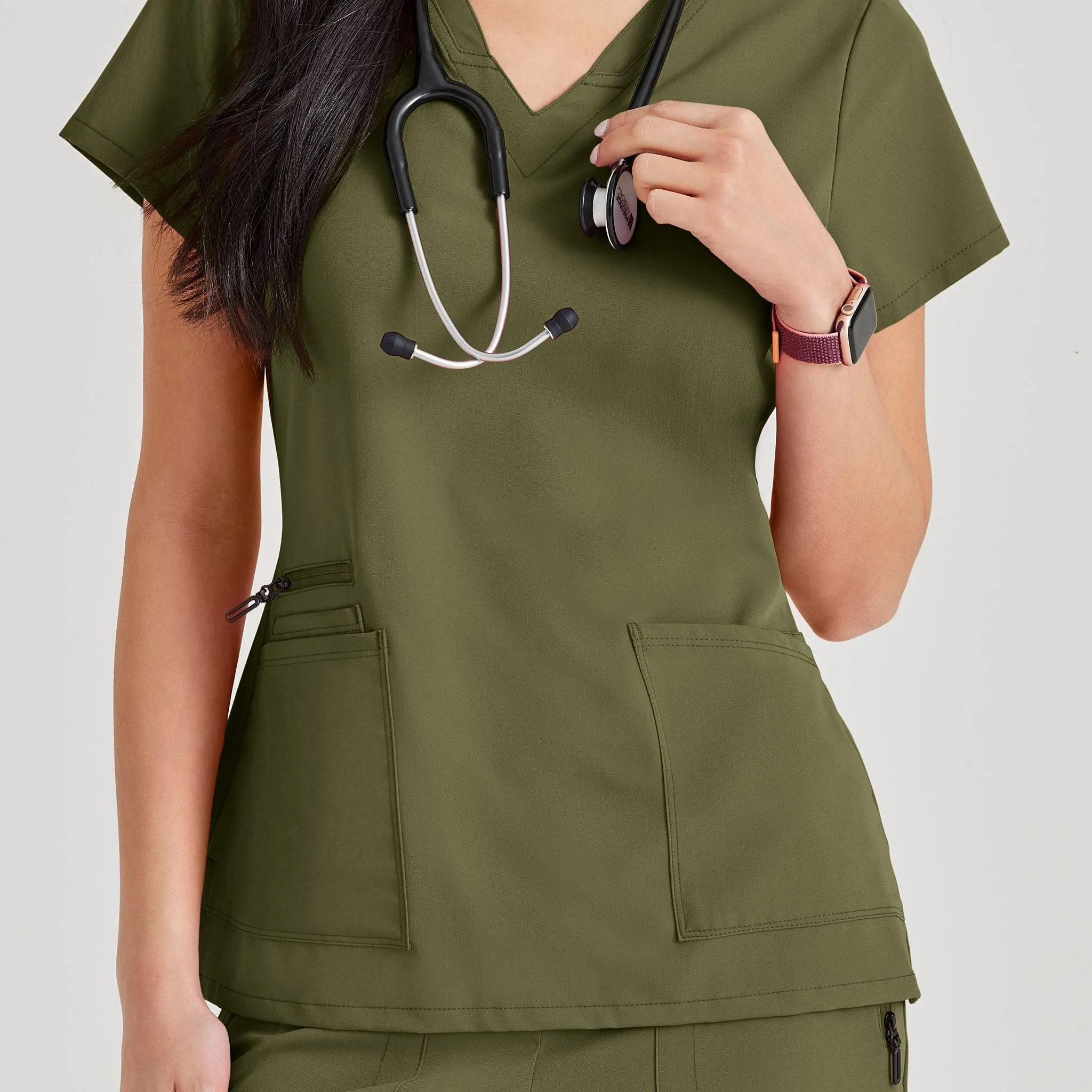 Purpose Scrub Top | Olive