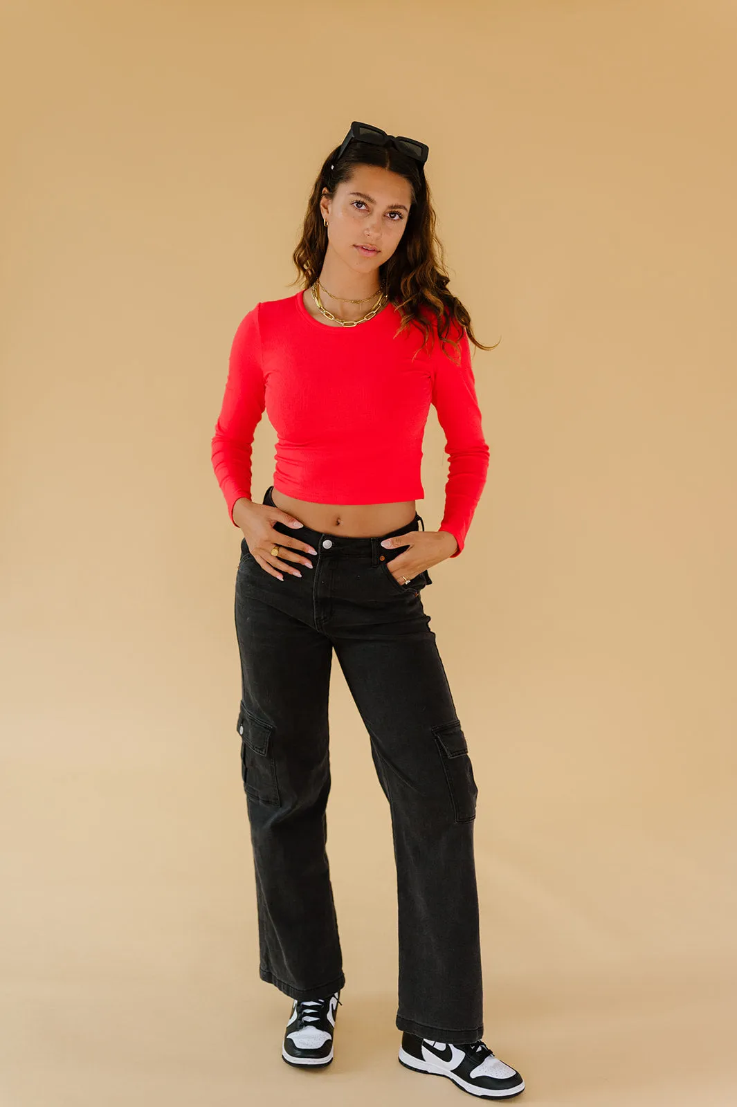 Red Hot Ribbed Top *RESTOCKED*