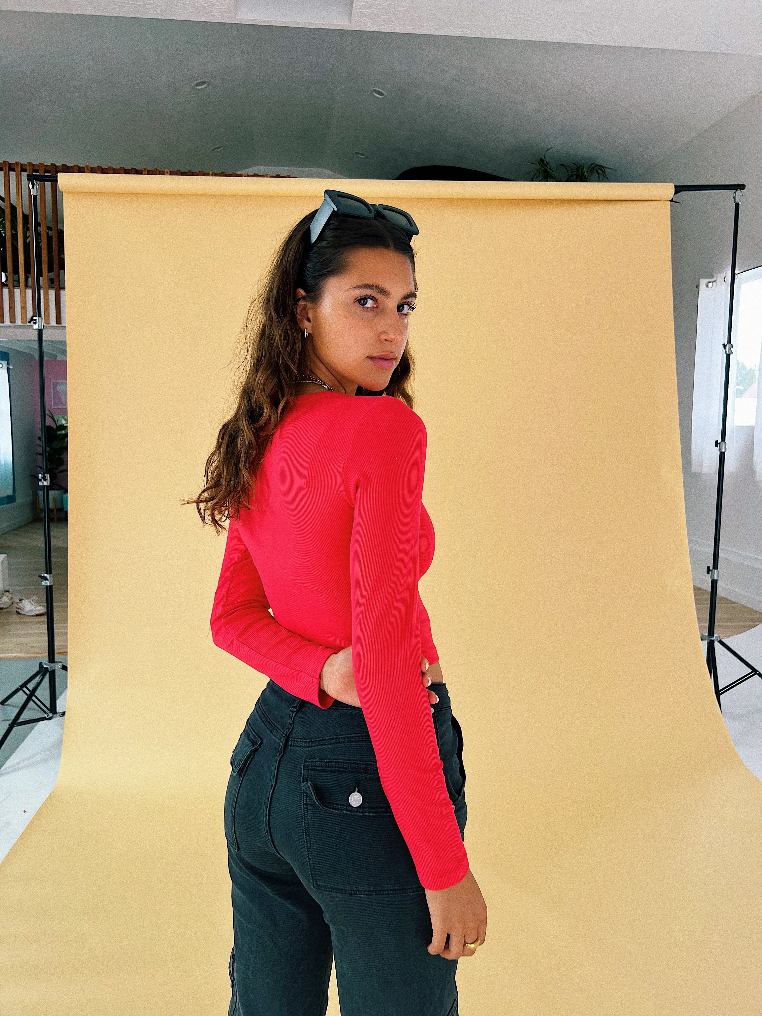 Red Hot Ribbed Top *RESTOCKED*
