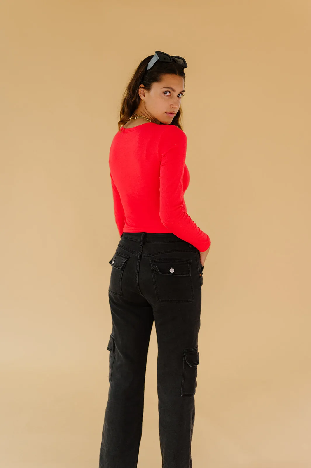 Red Hot Ribbed Top *RESTOCKED*