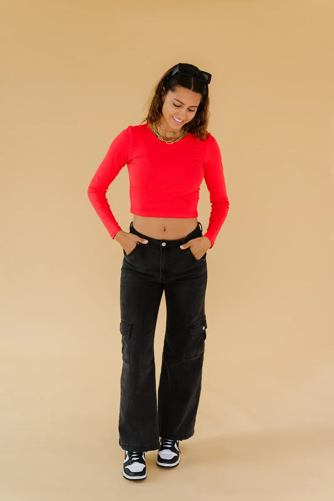 Red Hot Ribbed Top *RESTOCKED*