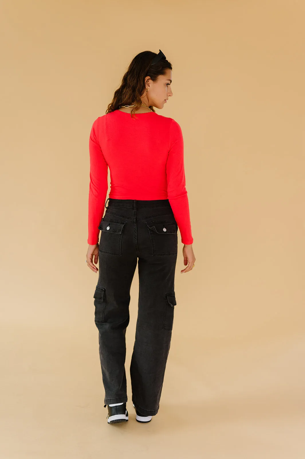 Red Hot Ribbed Top *RESTOCKED*