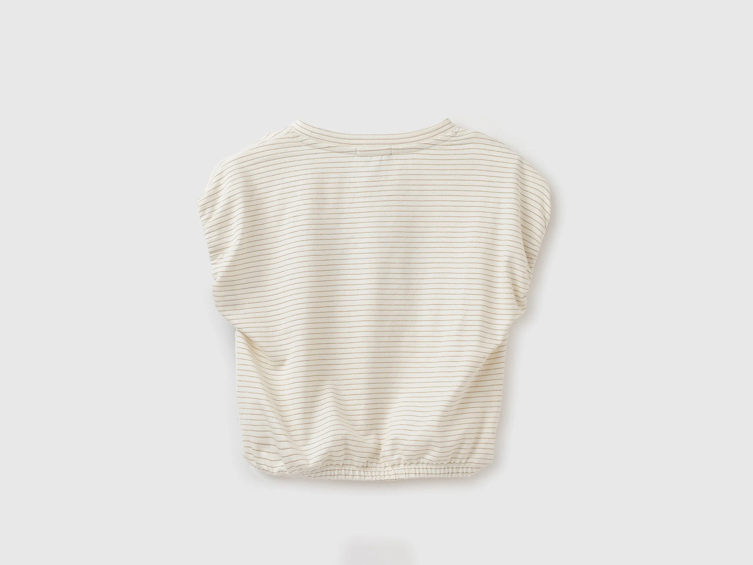 Regular Fit Round Neck Striped Top