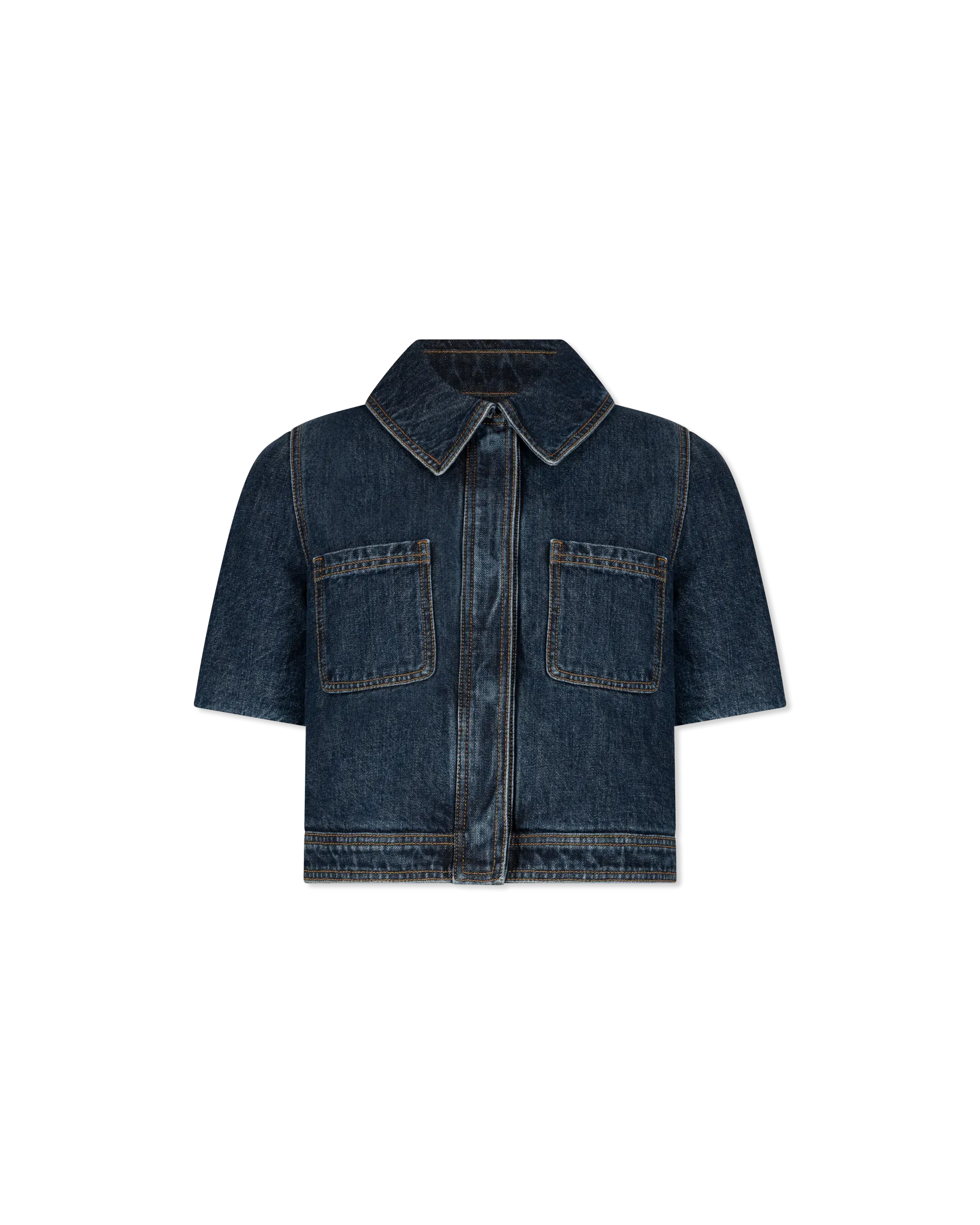 Reproportioned Cropped Denim Jacket