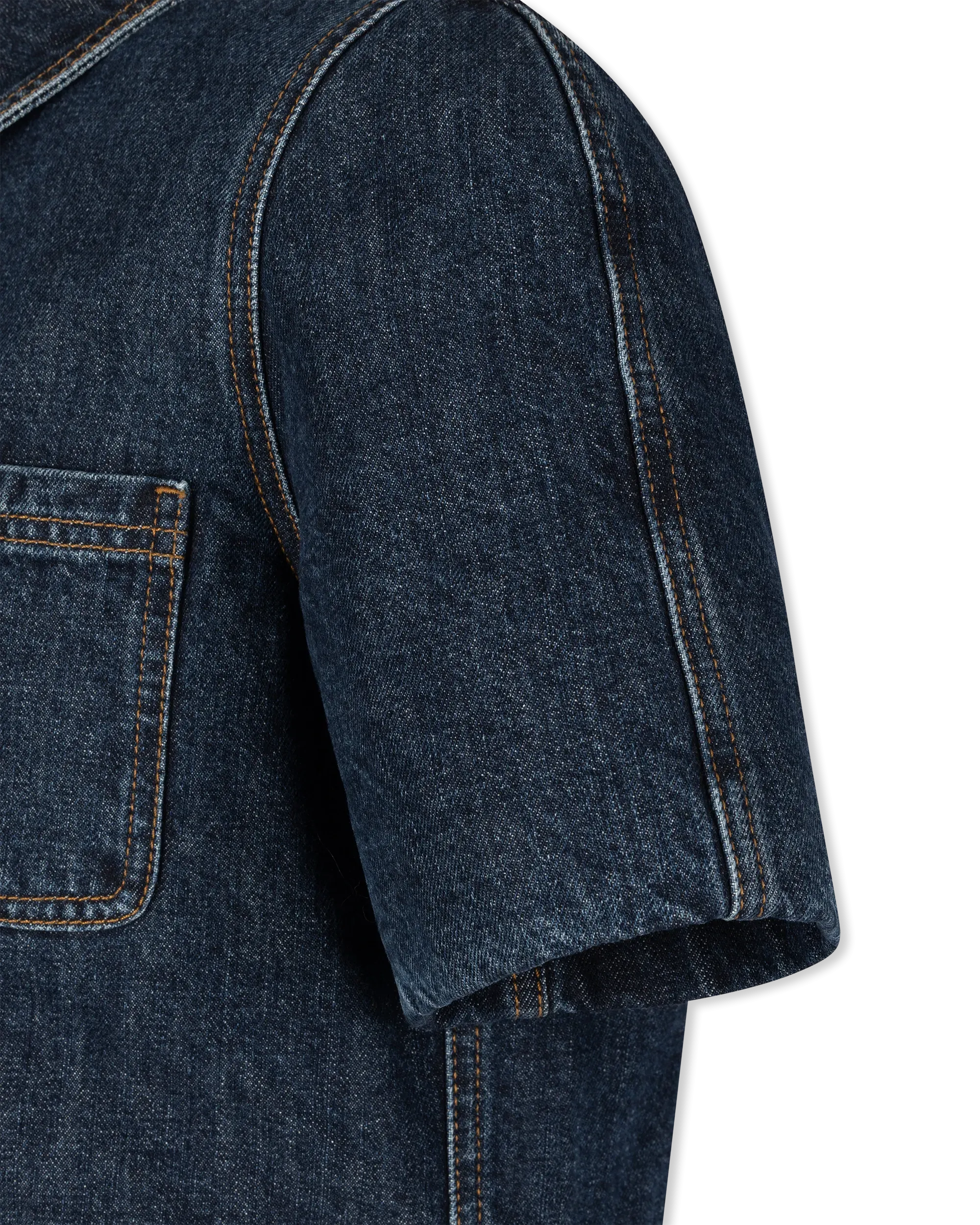 Reproportioned Cropped Denim Jacket