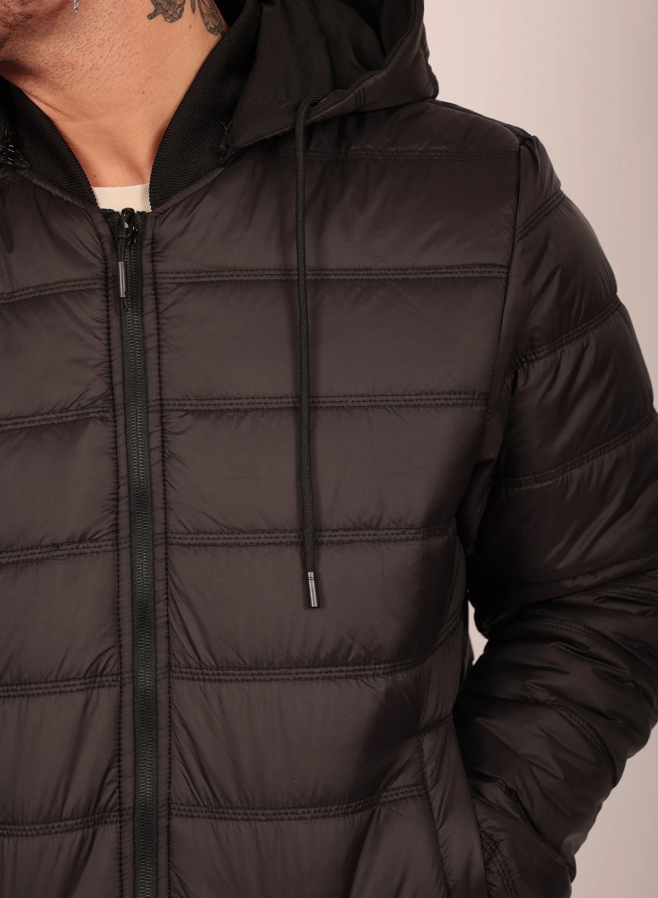 Reversible Regular Fit Bomber Jacket in Black