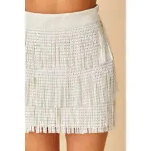 Rhinestone Fringe Skirt