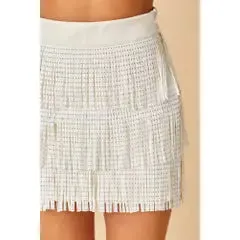 Rhinestone Fringe Skirt