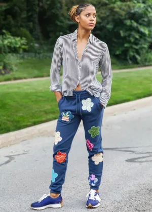 Rialto Jean Project Mixed Print Floral Sweatpants