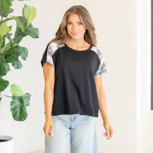 Round Neck Drop Shoulder Top