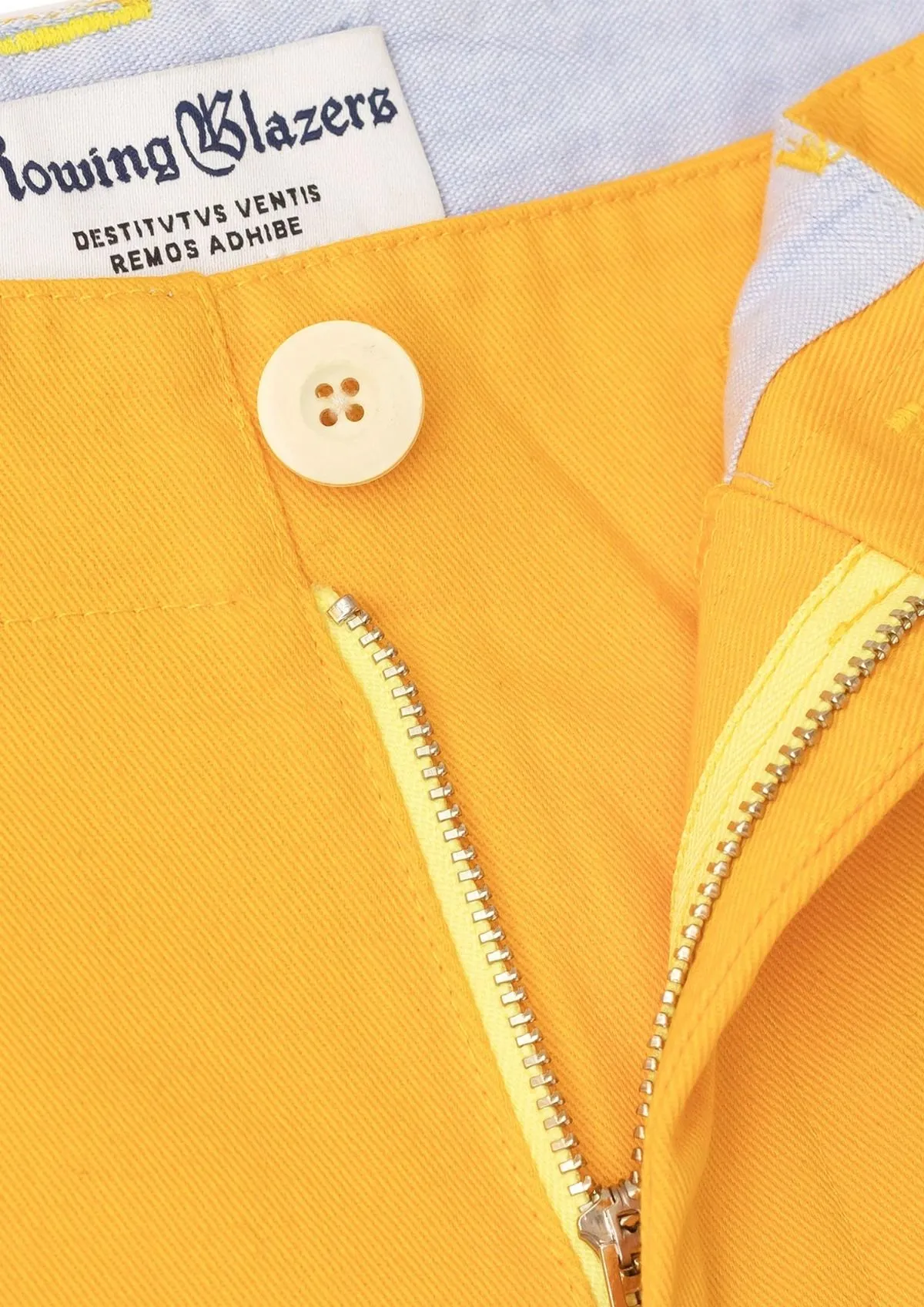 ROWING BLAZERS GOLD COTTON TWILL WIDE TROUSER