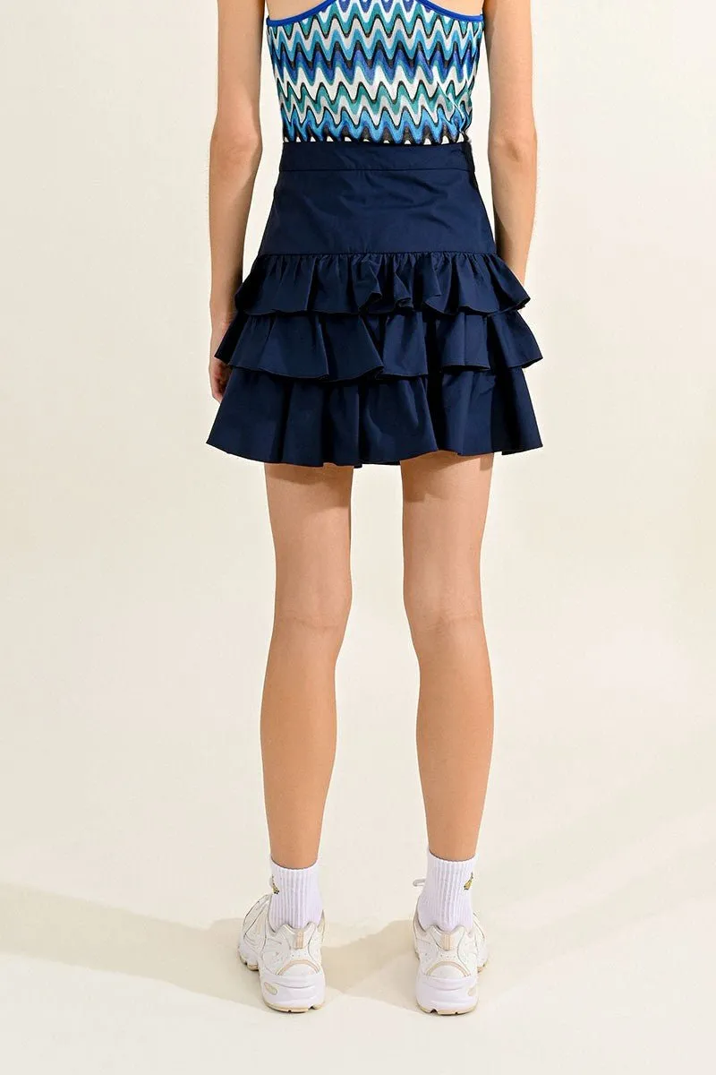 RUFFLED MINI SKIRT