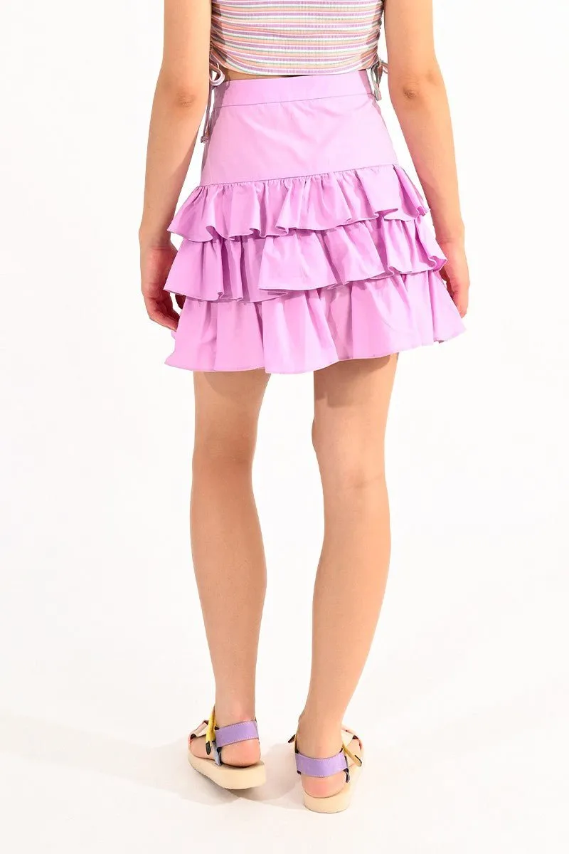 RUFFLED MINI SKIRT
