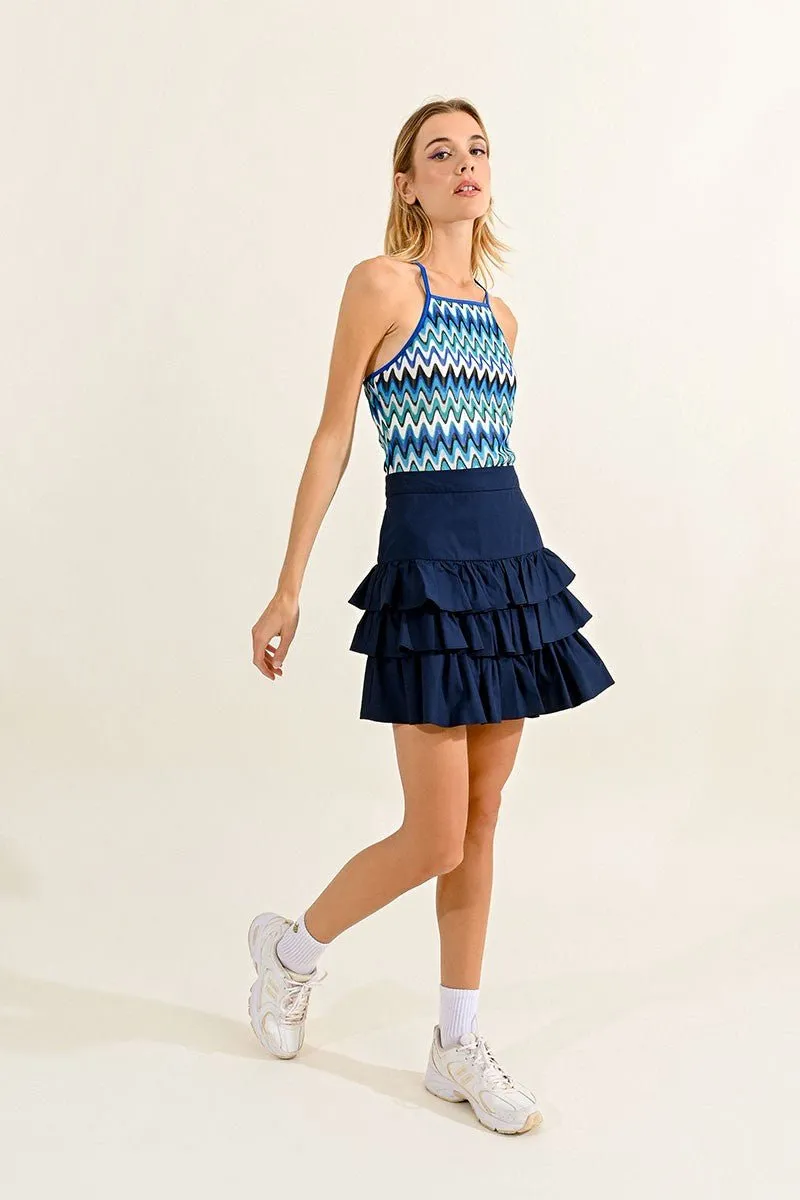 RUFFLED MINI SKIRT