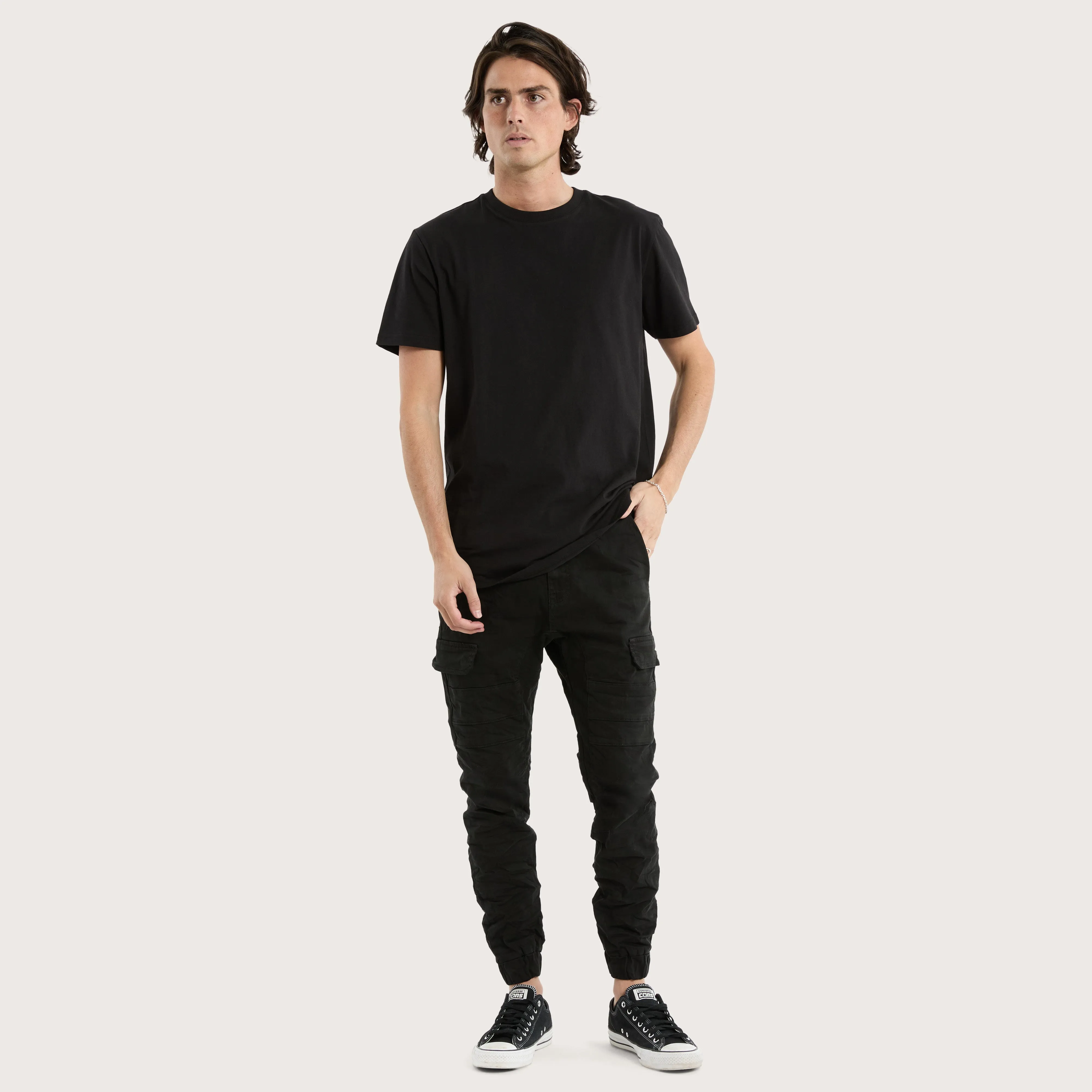 Salem Cargo Jogger Vintage Black