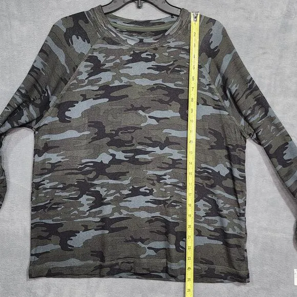Sanctuary Jogger Pajamas Set Loungewear French Terry Earth Camo Size Small