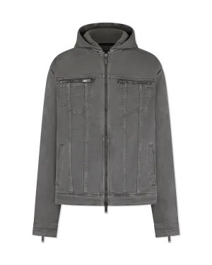 Scott Hooded Denim Trucker Jacket