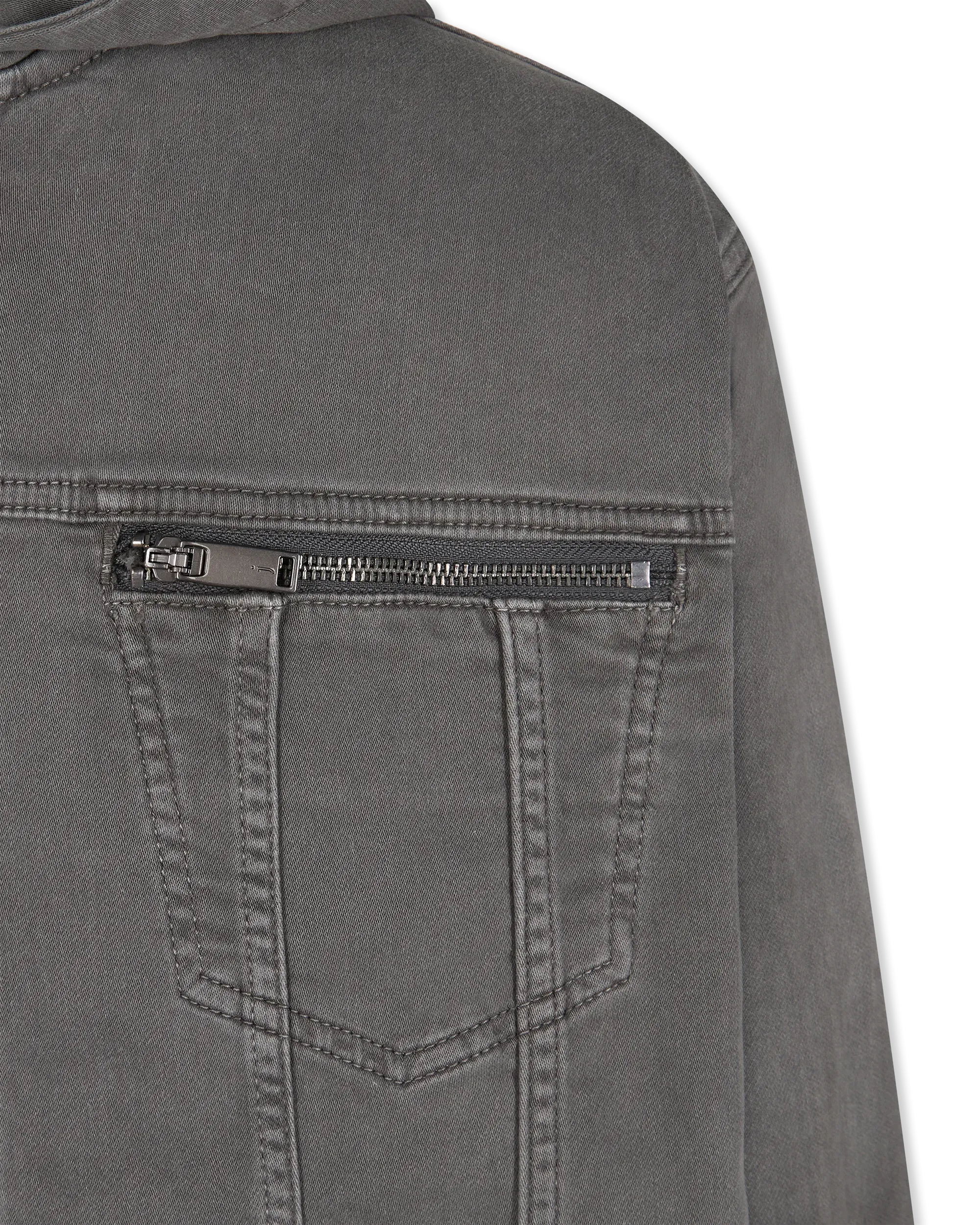 Scott Hooded Denim Trucker Jacket