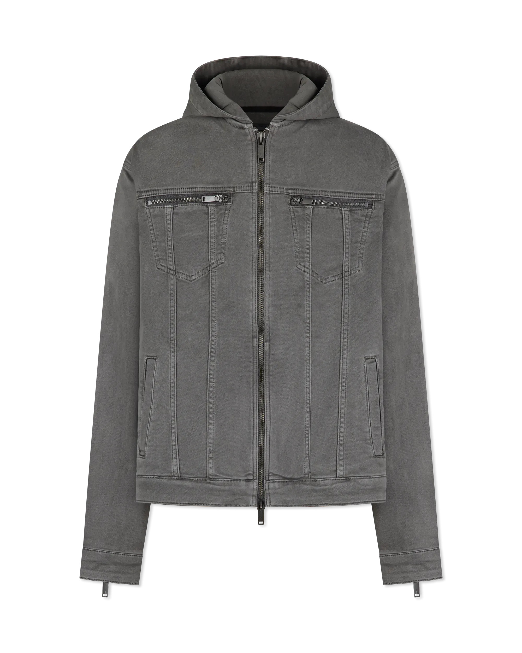 Scott Hooded Denim Trucker Jacket