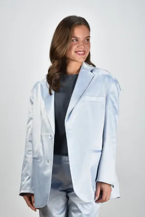 Sea Me Happy blazer Bailey Shiny Cotton silver