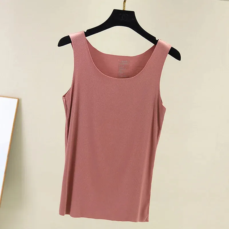 seamless V-Neck Tank Tops