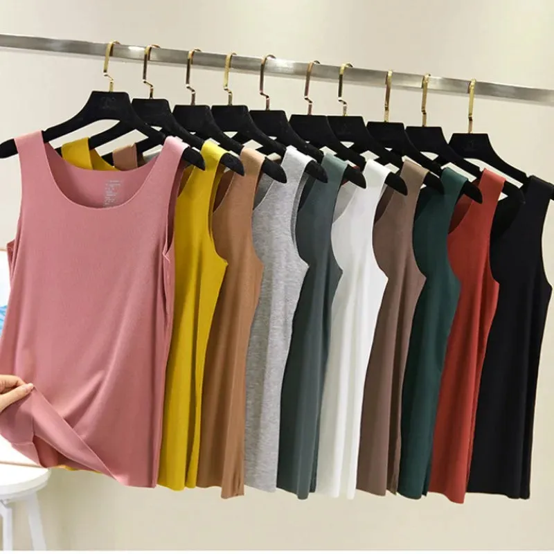 seamless V-Neck Tank Tops
