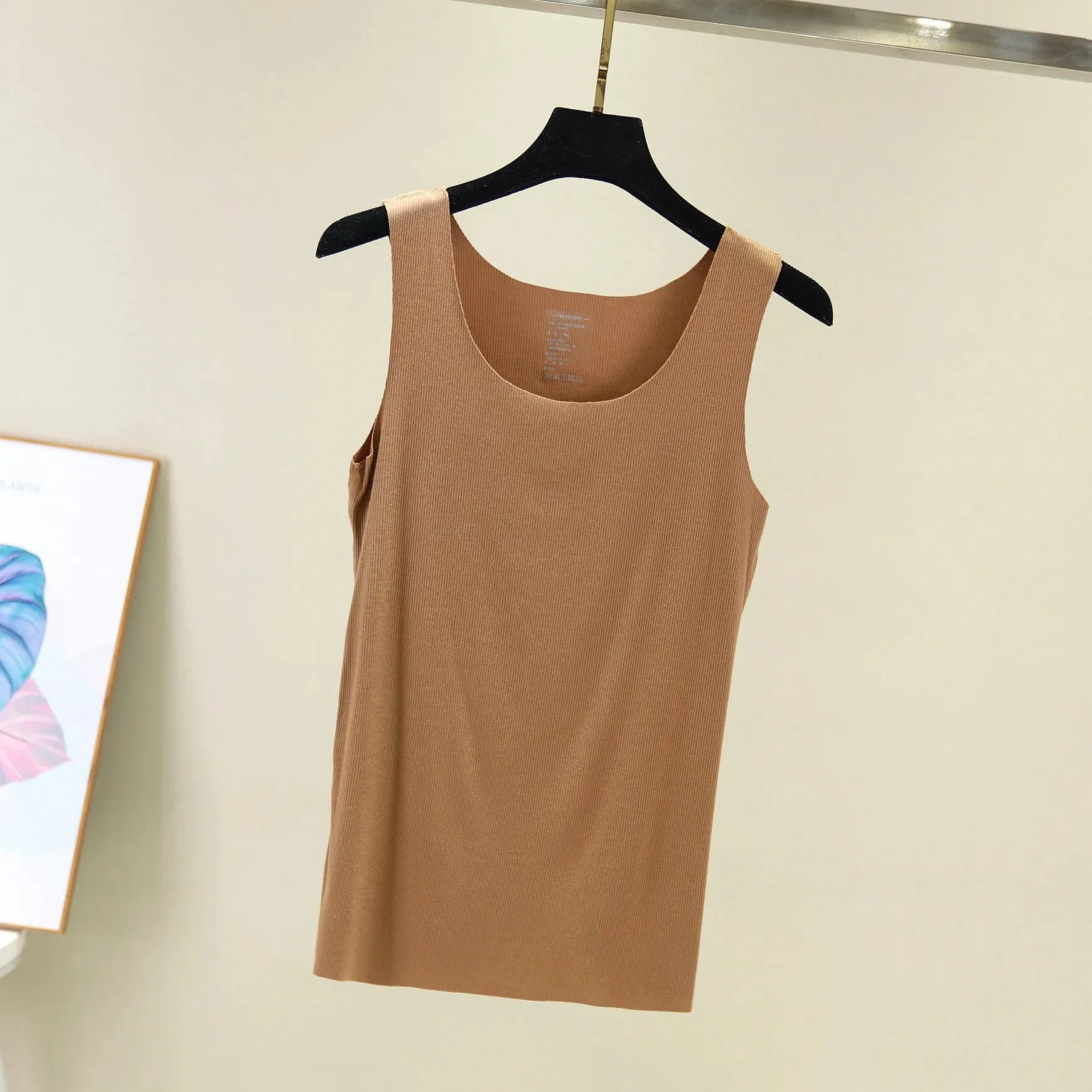 seamless V-Neck Tank Tops