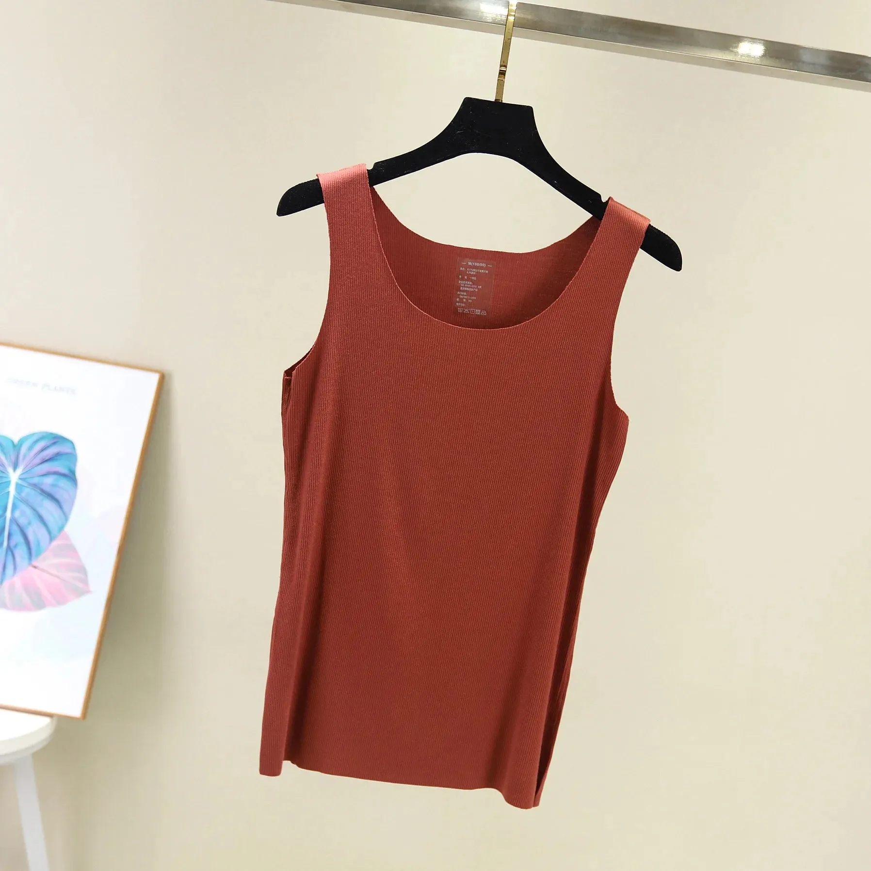 seamless V-Neck Tank Tops