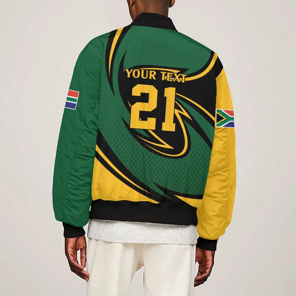 Secretary Bird South Africa Cricket Custom Bomber Jacket Unique Pattern LT9