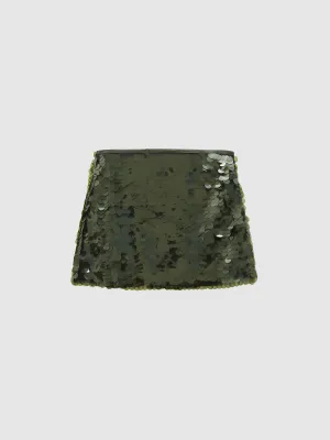 Sequin Mini A-Line Skirts