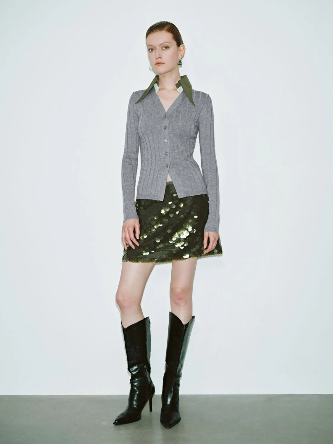 Sequin Mini A-Line Skirts