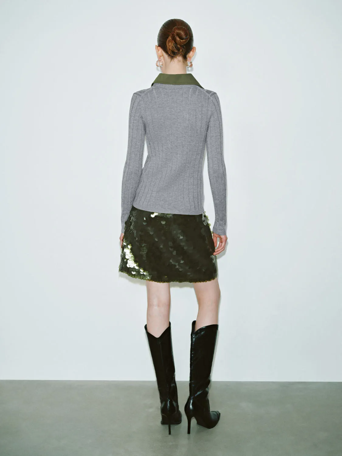 Sequin Mini A-Line Skirts