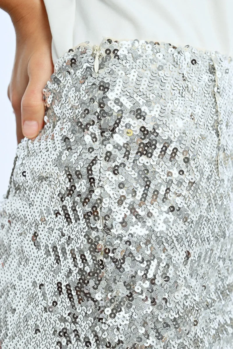 SEQUIN MINI SKIRT