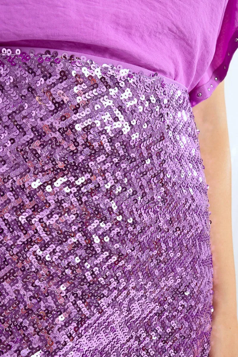 SEQUIN MINI SKIRT