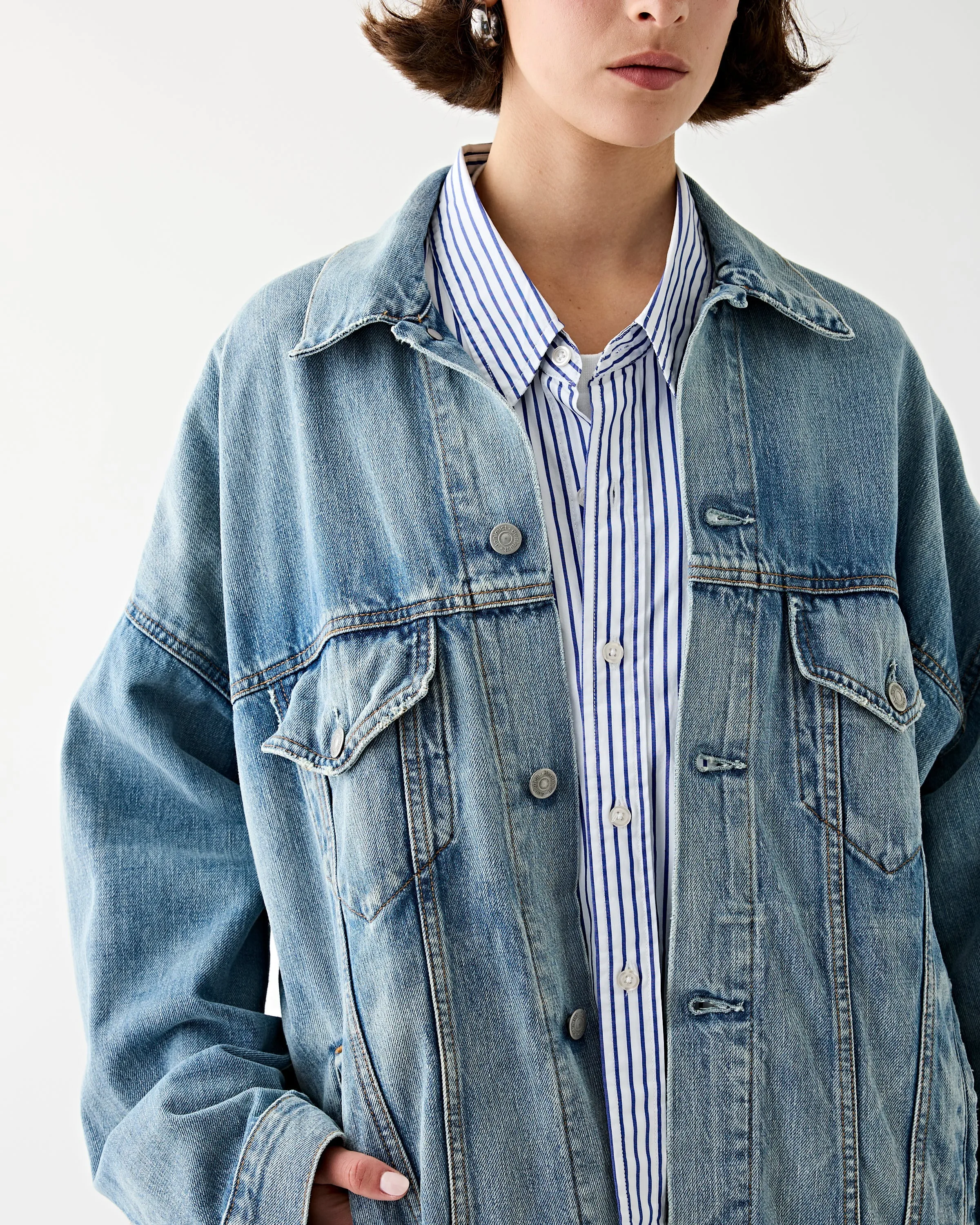 Serena Trucker Jacket Indigo