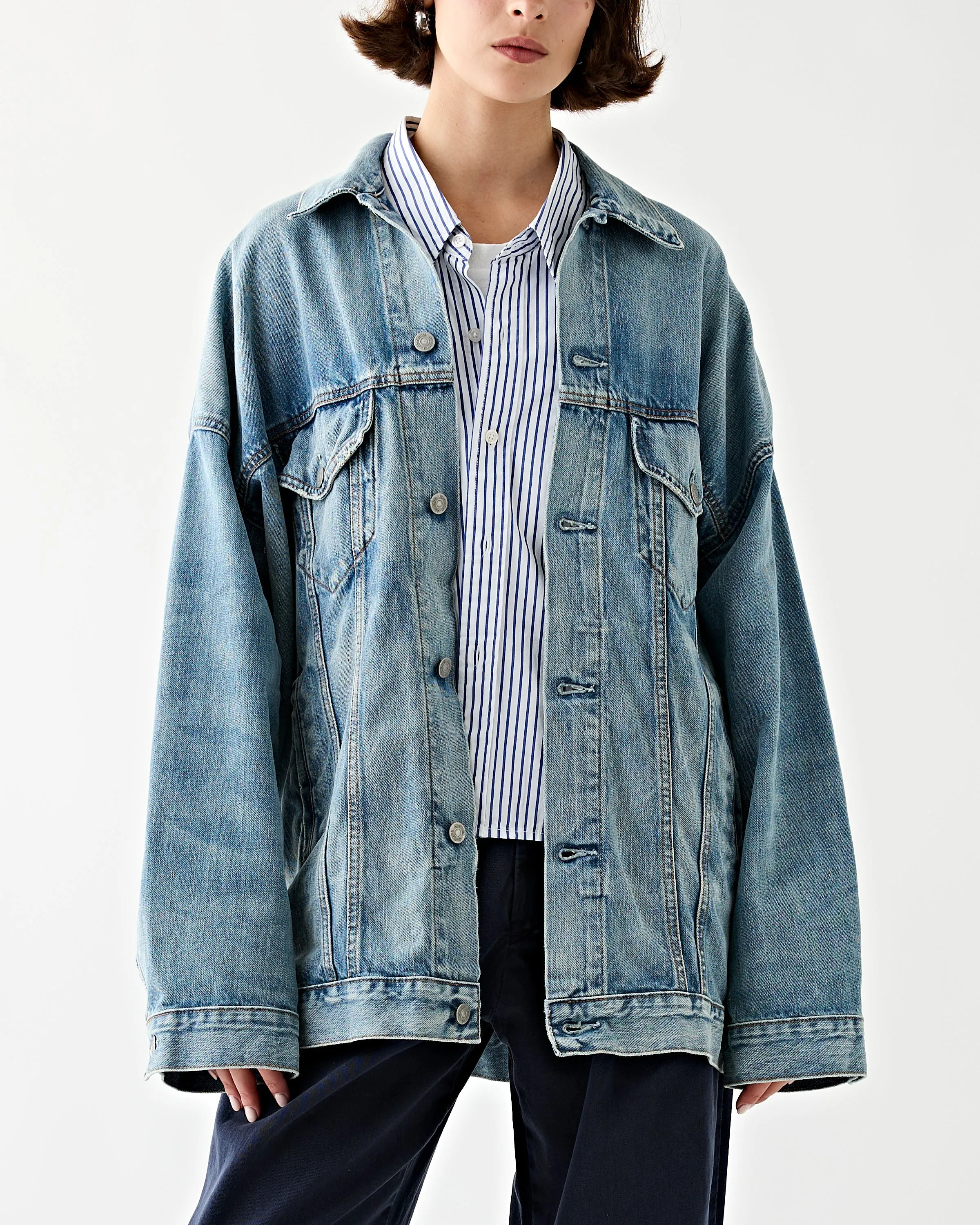 Serena Trucker Jacket Indigo