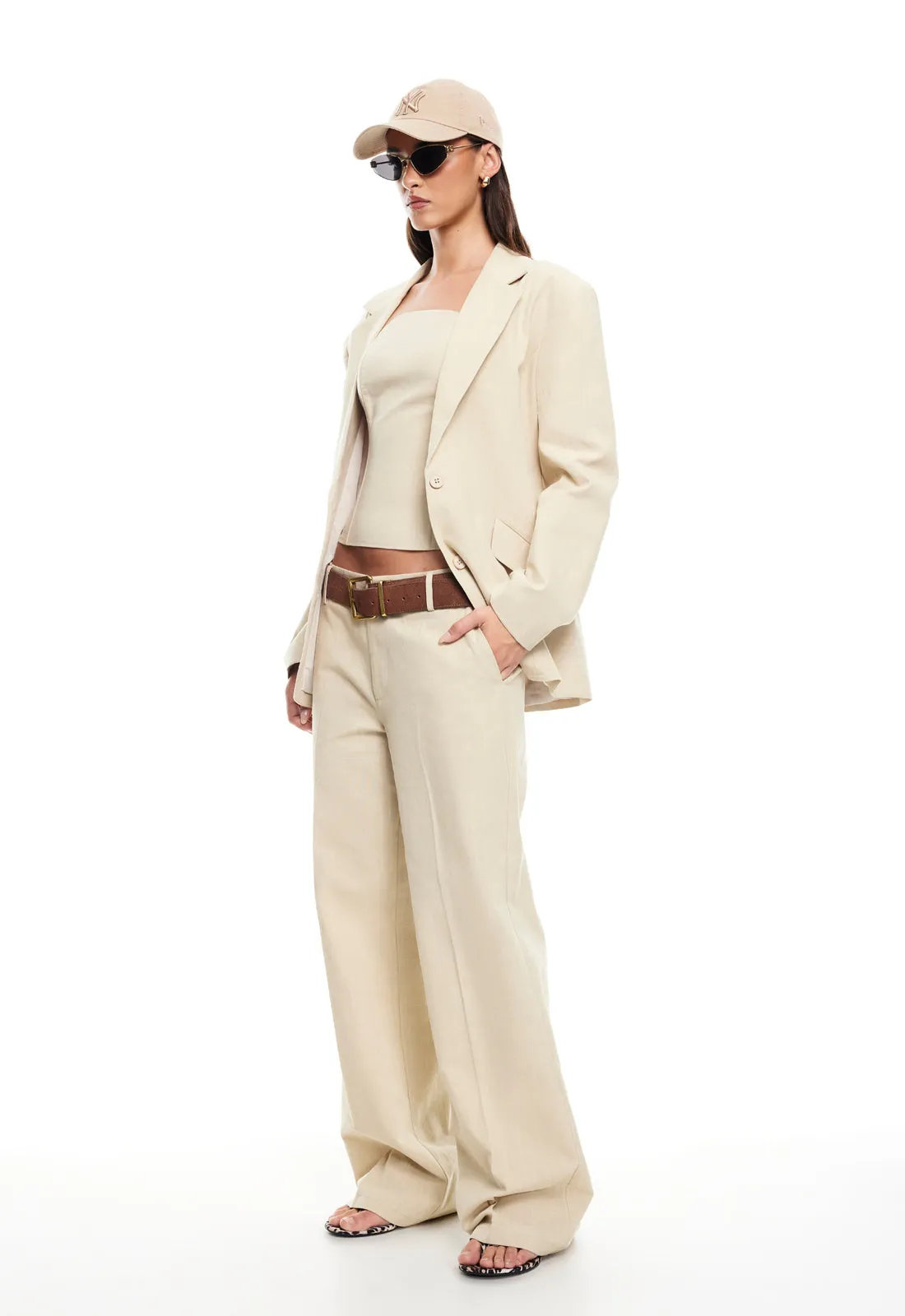 SERENE BLAZER - DEEP WHEAT