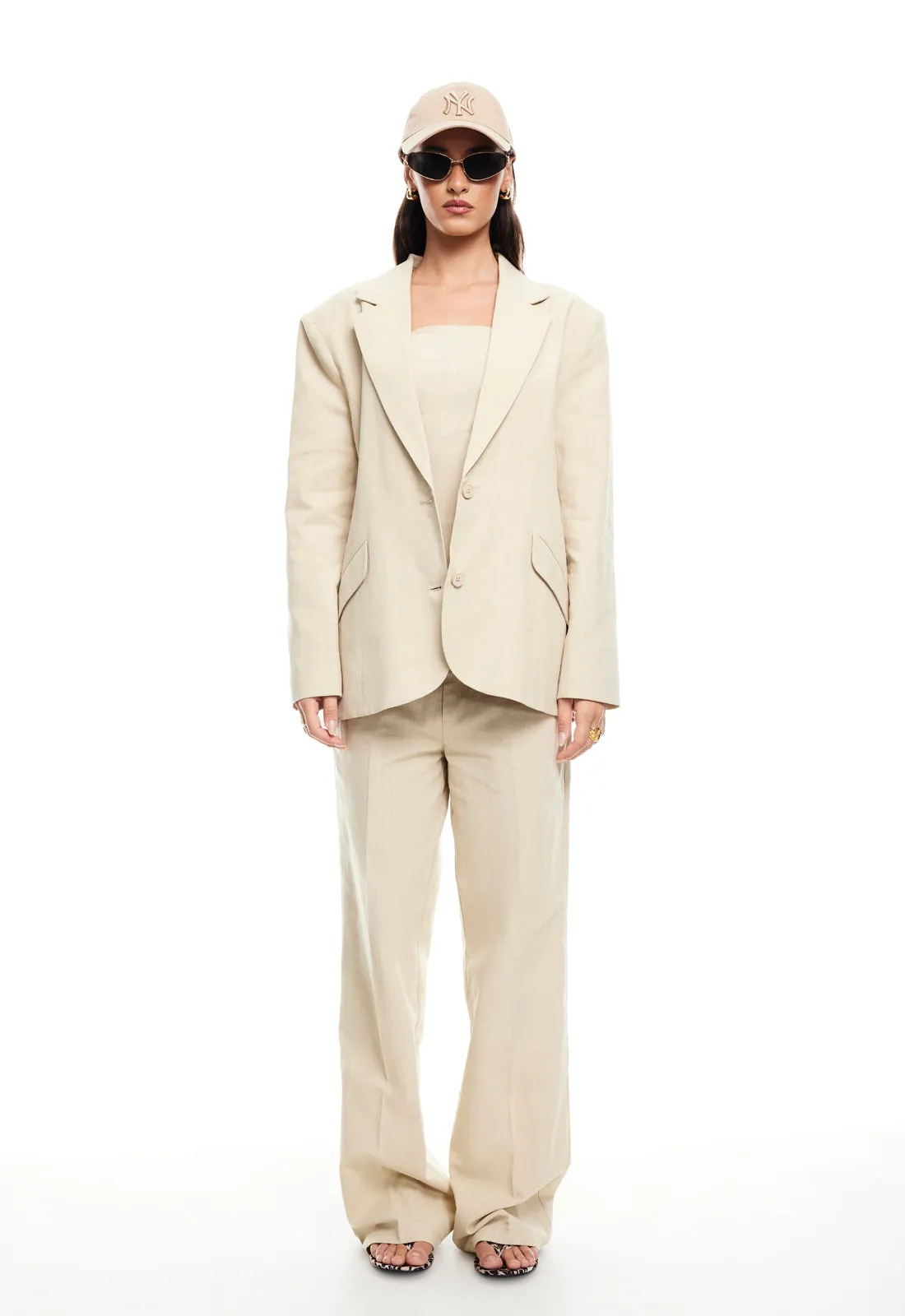 SERENE BLAZER - DEEP WHEAT