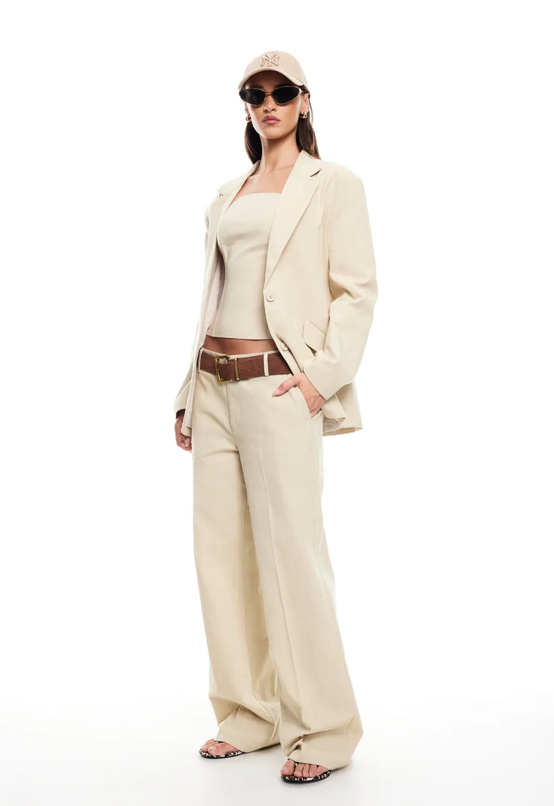 SERENE BLAZER - DEEP WHEAT