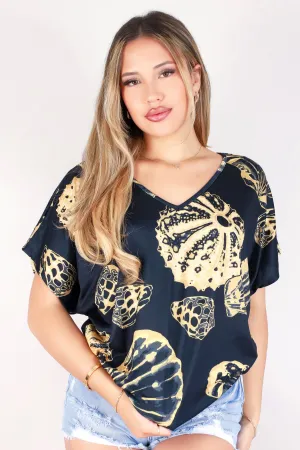 SHELL DOLMAN TOP