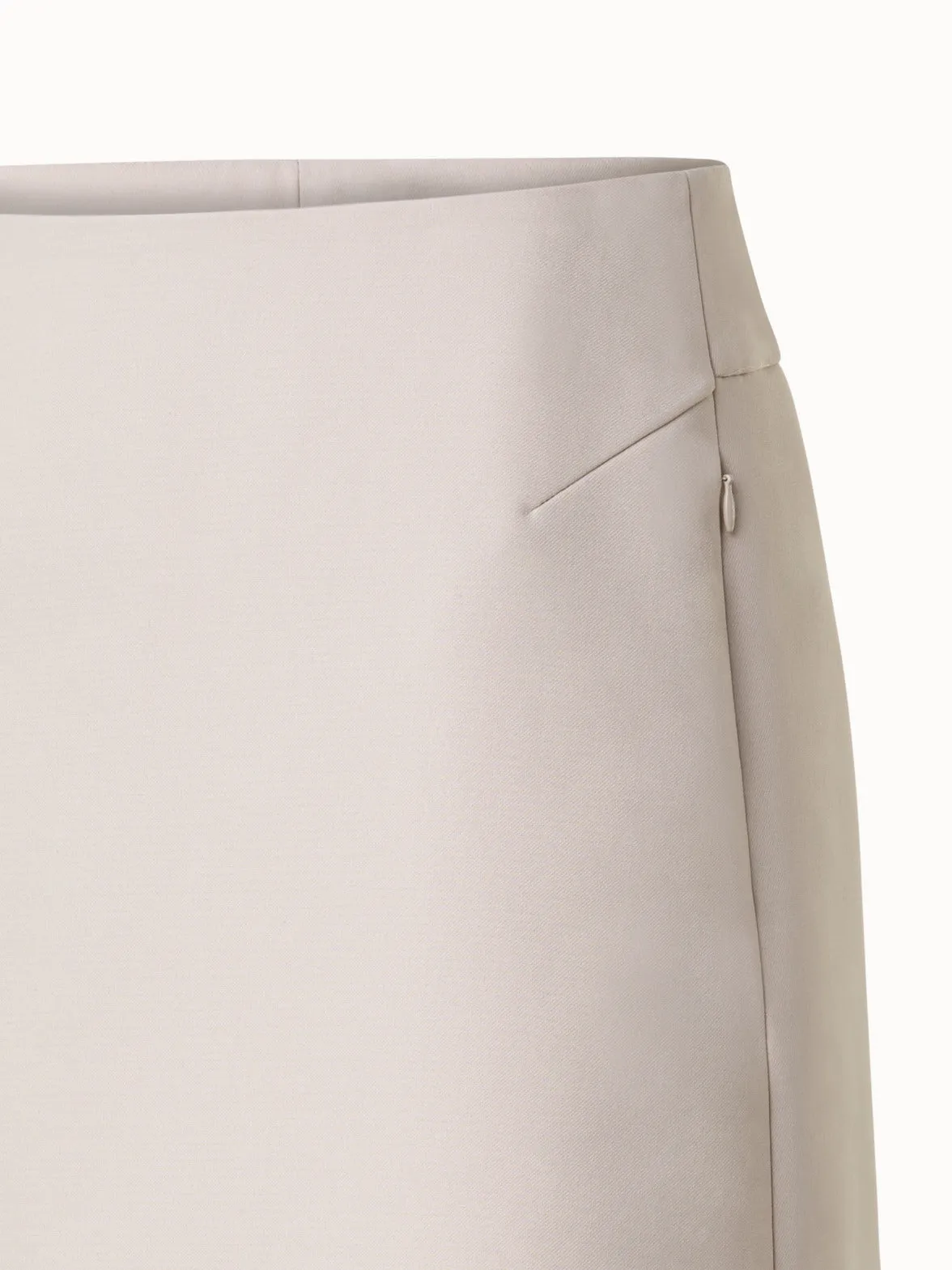 Short Skirt in Cotton Double-Face