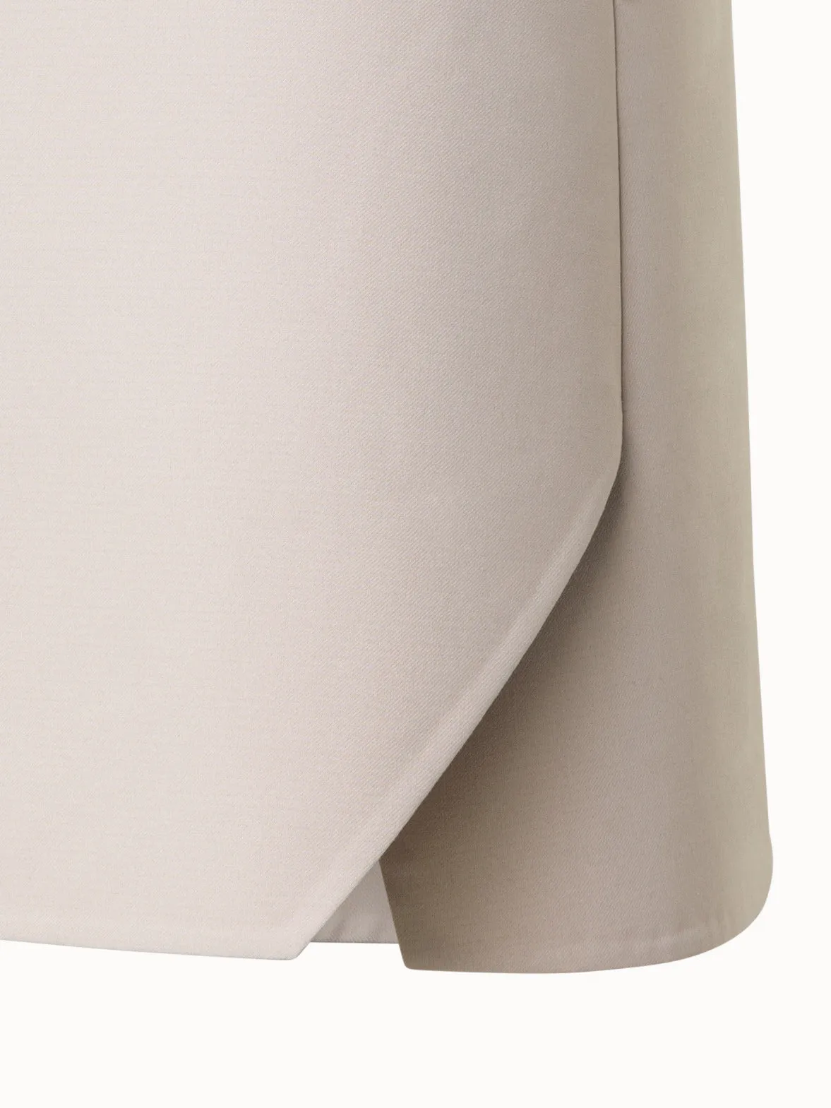 Short Skirt in Cotton Double-Face