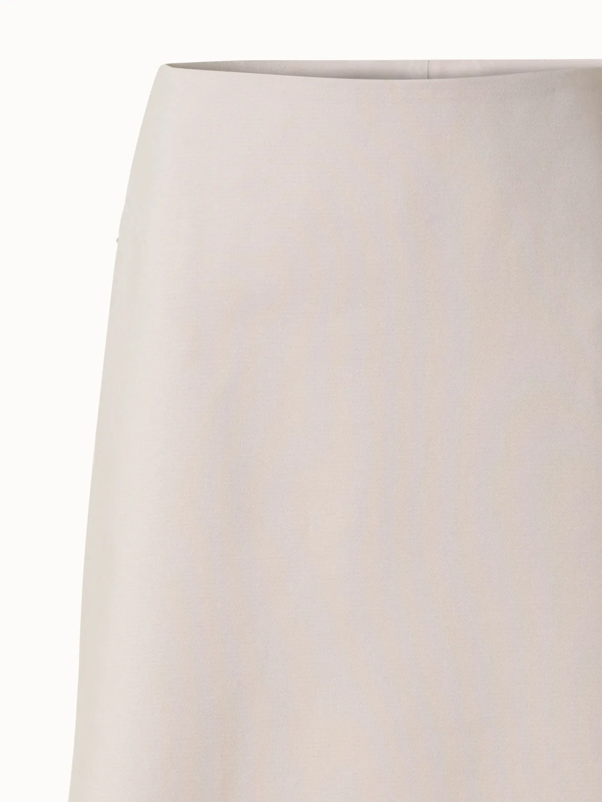 Short Skirt in Cotton Double-Face