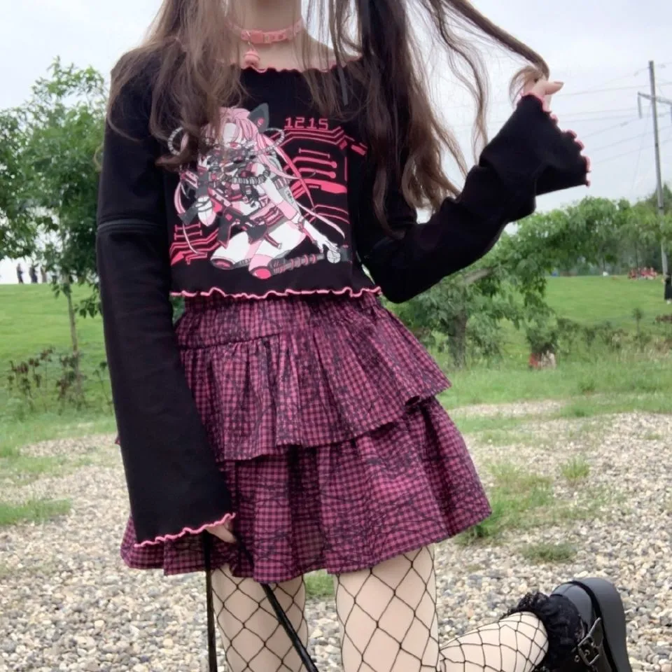 Short Skirts Pink Women Skirts Preppy Style Mini Skirt Japanese Fashion Skirts