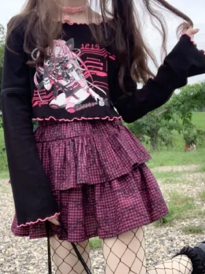 Short Skirts Pink Women Skirts Preppy Style Mini Skirt Japanese Fashion Skirts