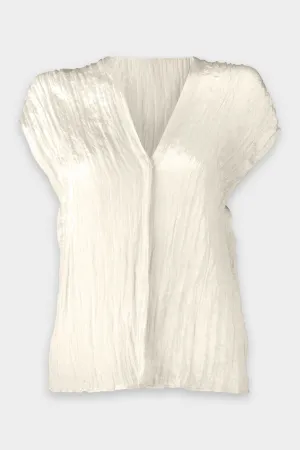 Sleeveless V Neck Popover in Pampas